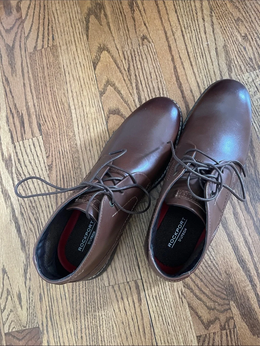 Rockport TruTech Men’s Brown Leather Chukka Boots Size 9.5